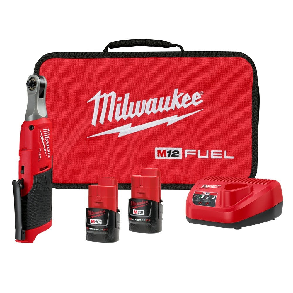 Milwaukee 2566-22 M12 FUEL™ 1/4 High Speed Ratchet Kit