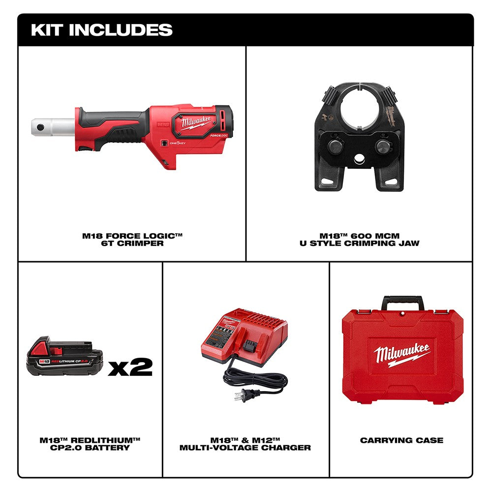 Milwaukee 2679-22 M18 FORCE LOGIC 600 MCM Crimper