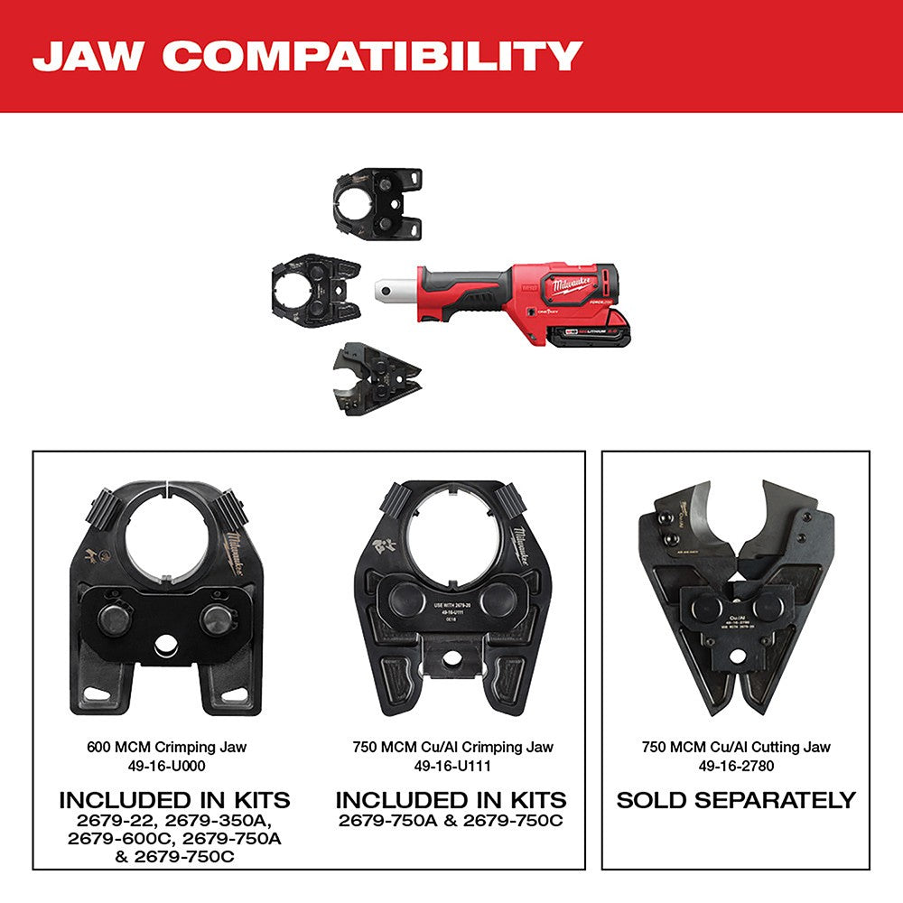 Milwaukee 2679-22 M18 FORCE LOGIC 600 MCM Crimper