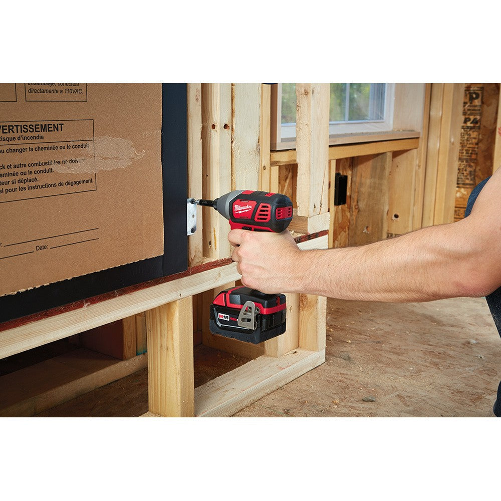 Milwaukee 2696-24 M18 Cordless Combo Compact Hammer Drill/Sawzall/1/4 Hex Impact Driver/Work Light/Charger/2 Battery