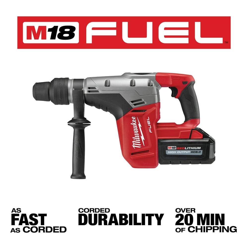 Milwaukee 2717-22HD M18 FUEL 1-9/16 SDS Max Rotary Hammer Kit with 2 Batteries