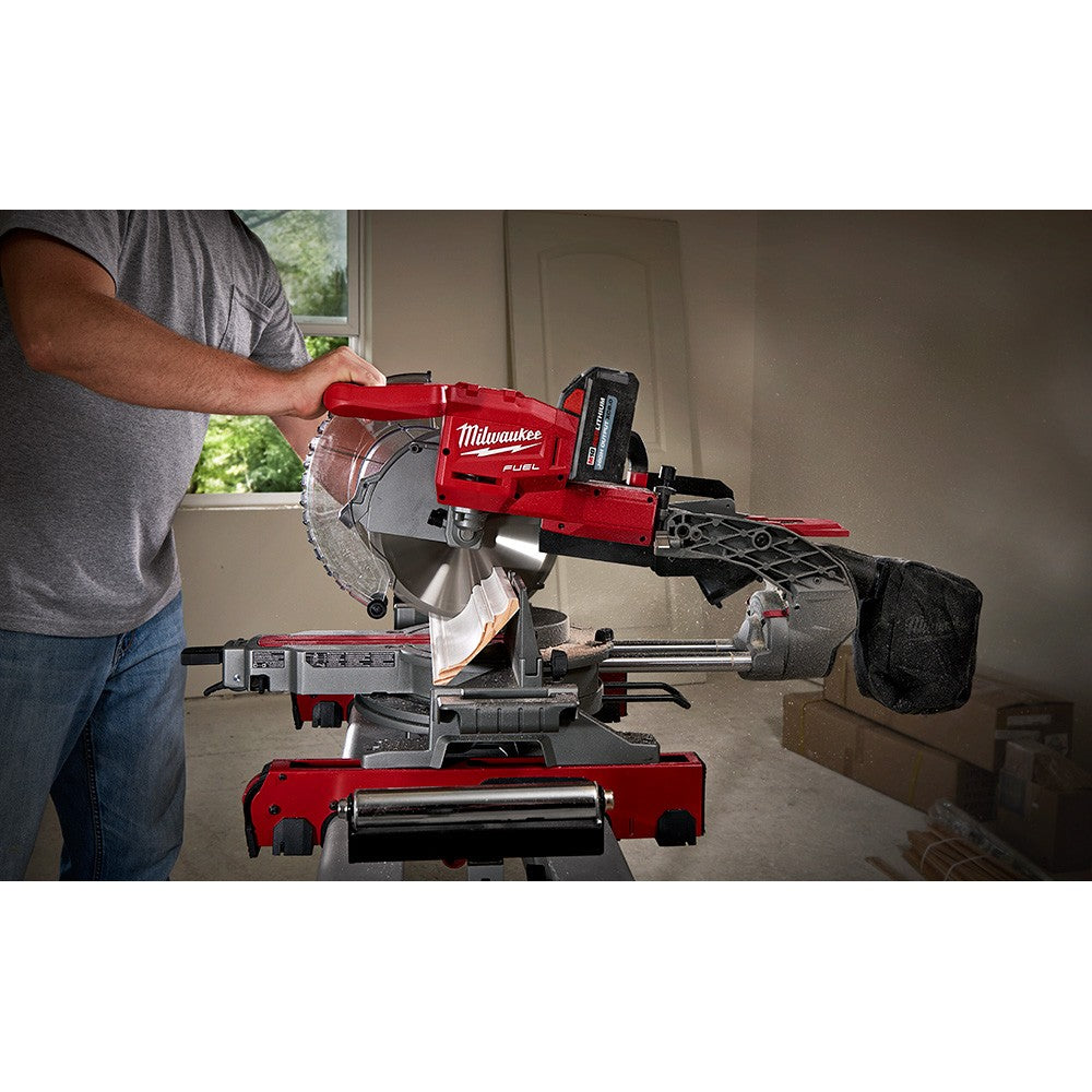Milwaukee 2734-21HD M18 FUEL Dual Bevel Sliding Compound Miter Saw Kit with 8.0Ah HD Battery