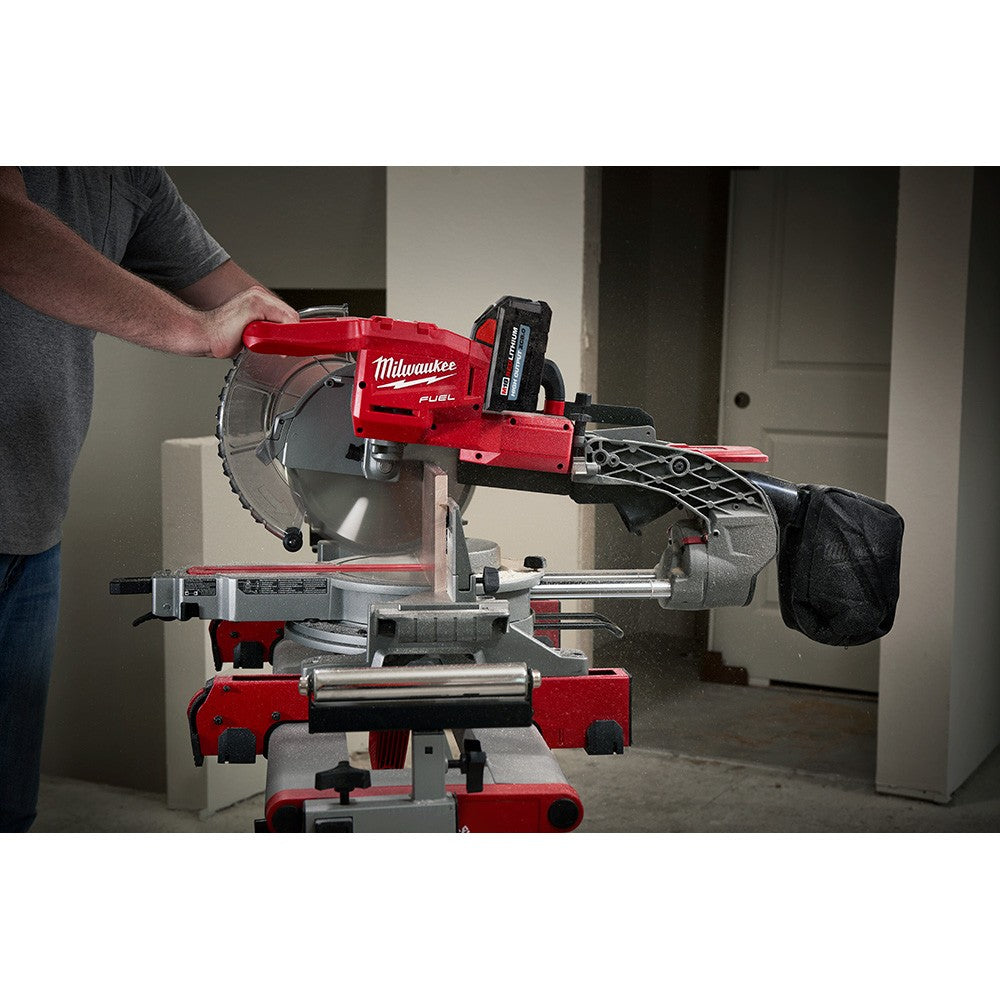 Milwaukee 2734-21HD M18 FUEL Dual Bevel Sliding Compound Miter Saw Kit with 8.0Ah HD Battery