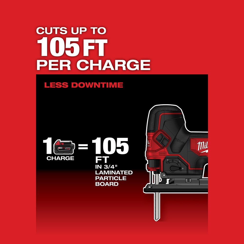 Milwaukee 2737B-20 M18 FUEL Barrel Grip Jig Saw, Bare Tool