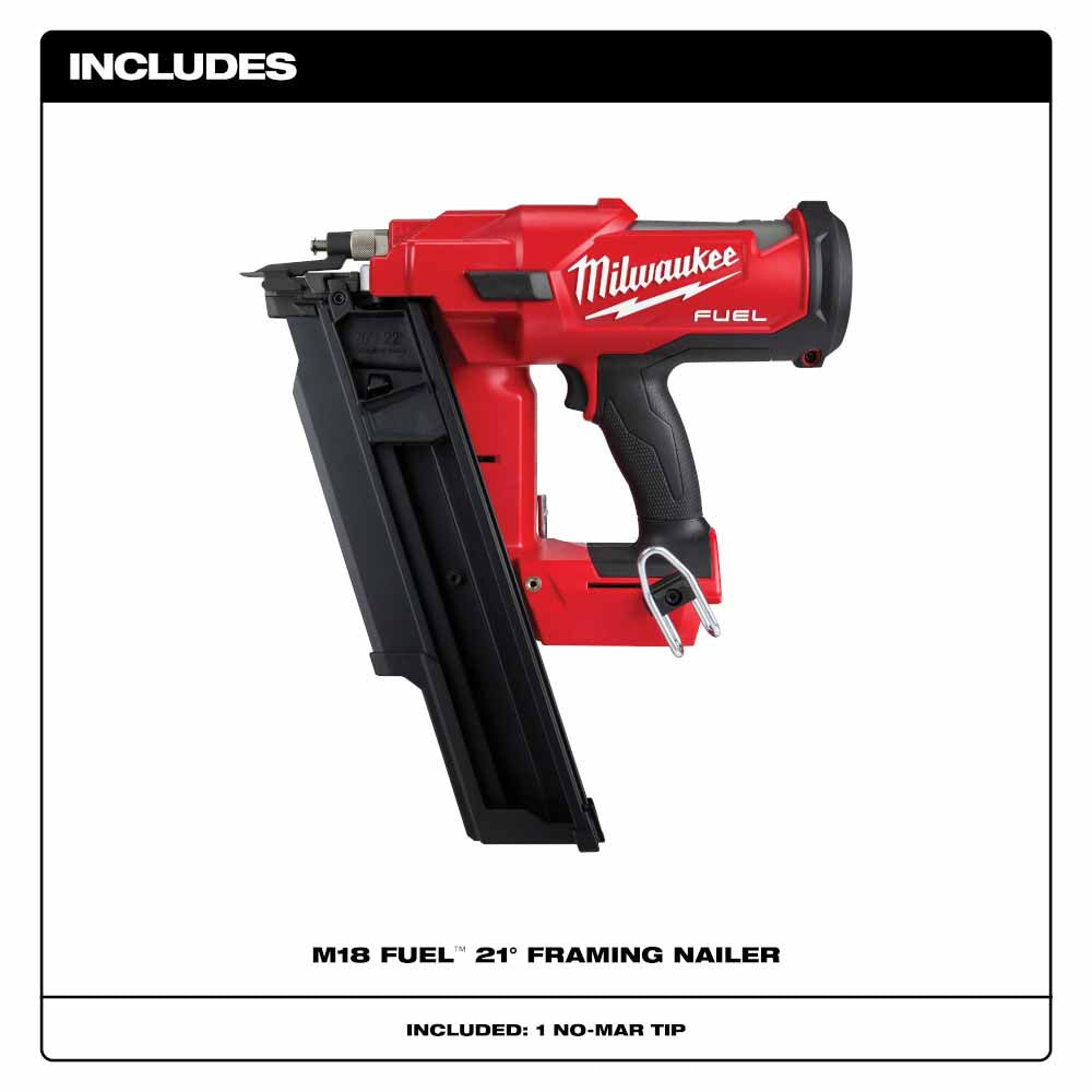 Milwaukee 2744-20 M18 FUEL™ 21 Degree Framing Nailer