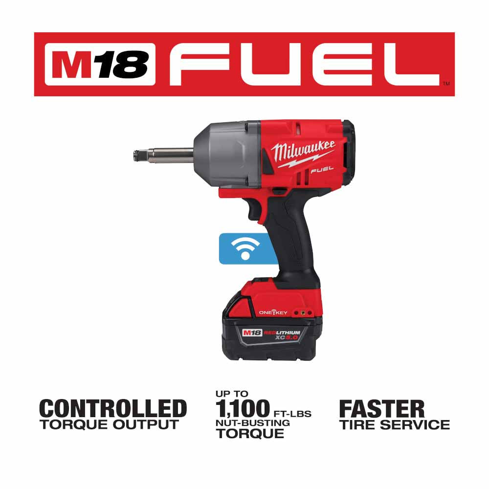 Milwaukee 2769-22 M18 FUEL 1/2 Ext. Anvil Controlled Torque Impact Wrench w/ONE-KEY Kit