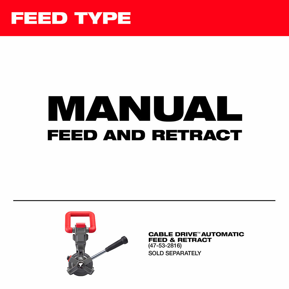 Milwaukee 2817A-21 M18 Drum Machine for 3/8-1/2 Cable