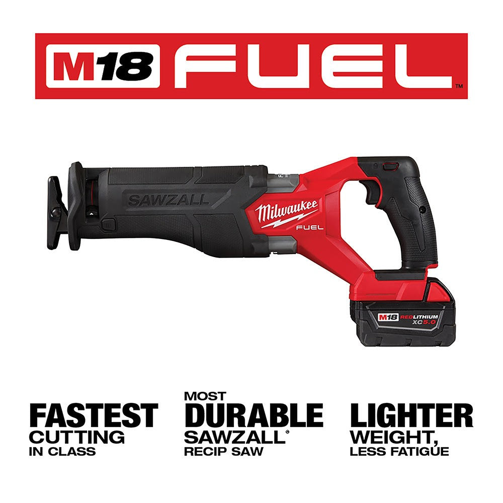 Milwaukee 2821-21 M18 FUEL™ SAWZALL® Recip Saw-1 Battery XC5.0 Kit