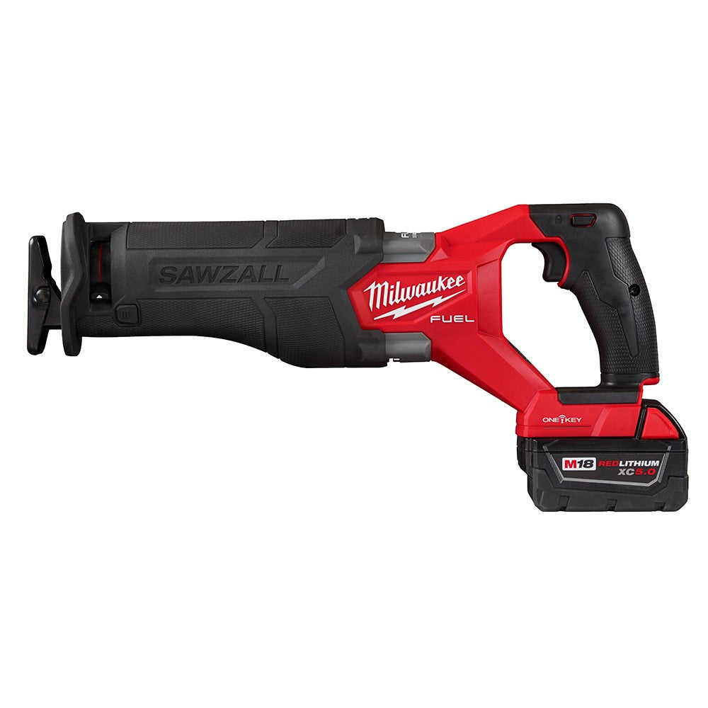 Milwaukee 2822-22 M18 FUEL™ SAWZALL® Recip Saw w/ One-Key™- 2 Battery XC5.0 Kit