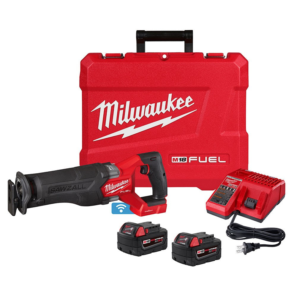 Milwaukee 2822-22 M18 FUEL™ SAWZALL® Recip Saw w/ One-Key™- 2 Battery XC5.0 Kit