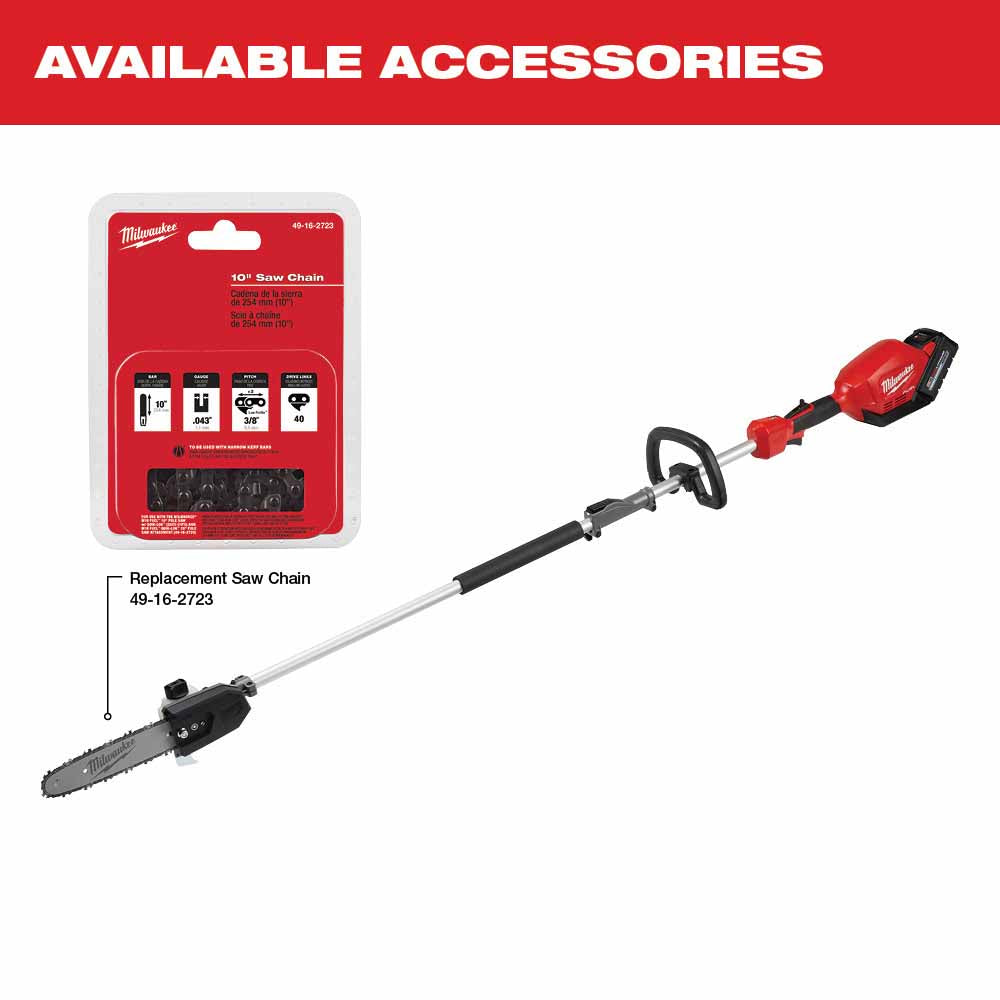 Milwaukee 2825-21PS M18 FUEL 10 Pole Saw Kit w/ QUIK-LOK