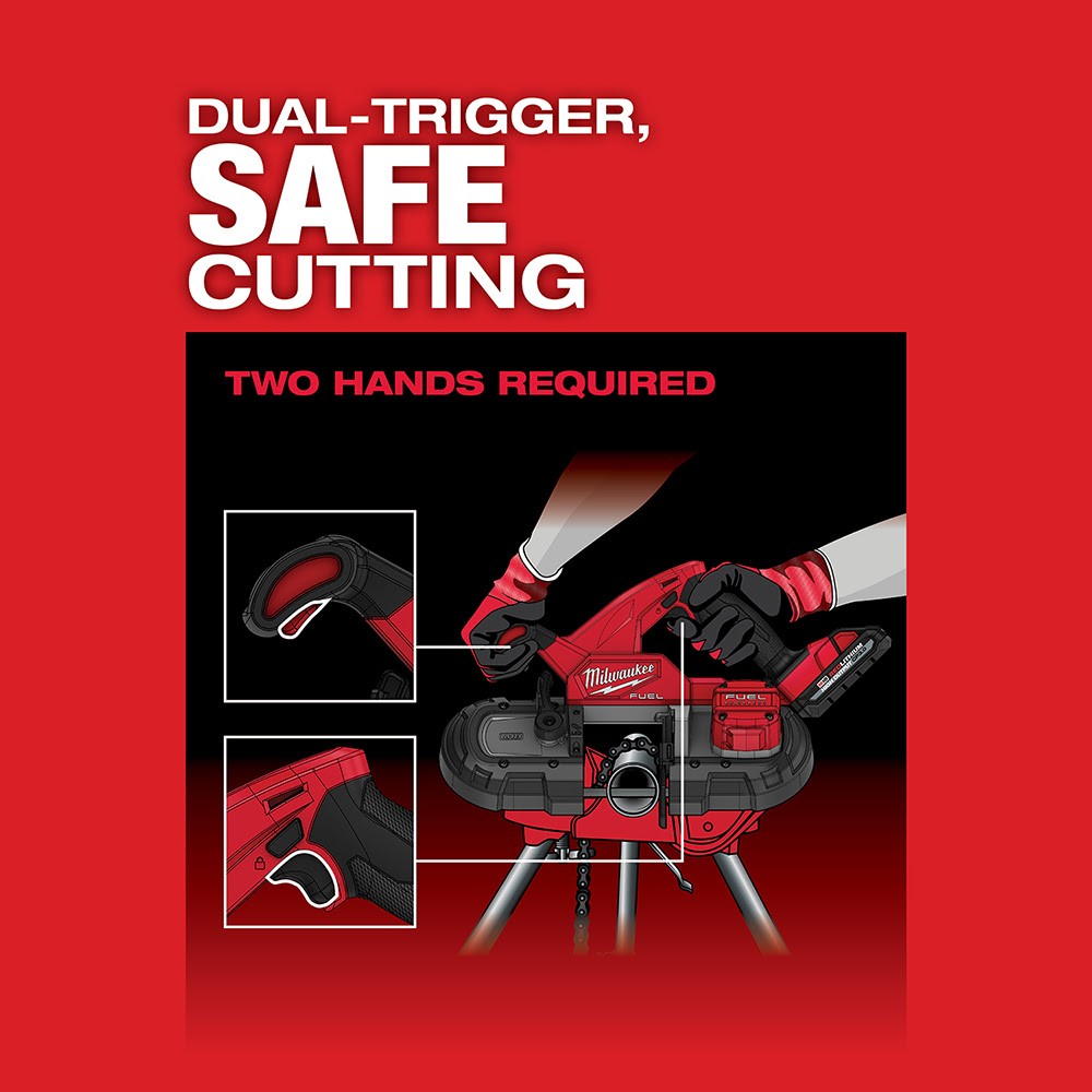 Milwaukee 2829S-20 M18 FUEL Compact Dual-Trigger Band Saw, Bare Tool