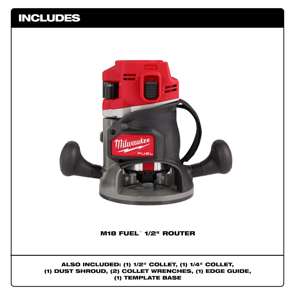 Milwaukee 2838-20 M18 FUEL 1/2 Router