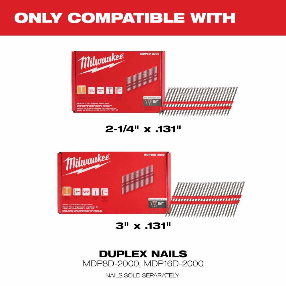 Milwaukee 2844-20 M18 FUEL Duplex Nailer