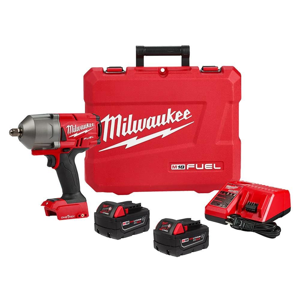 Milwaukee 2862-22R M18 FUEL w/ ONE-KEY High Torque Impact Wrench 1/2 Pin Detent Kit