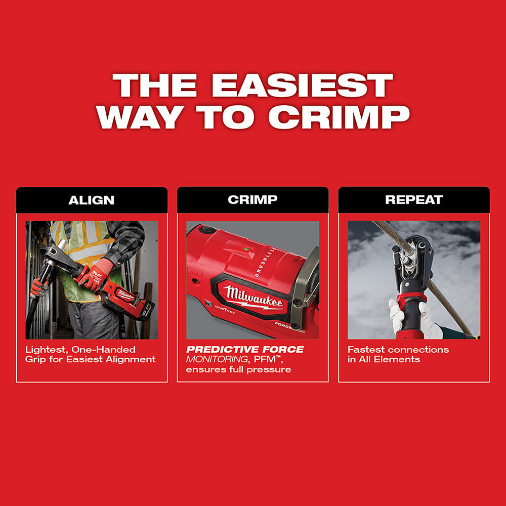 Milwaukee 2879-22 M18 FORCE LOGIC 15T Crimper Kit