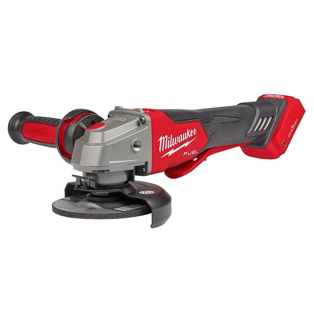 Milwaukee 2882-20 M18 FUEL™ 4-1/2/5 Braking Grinder w/ ONE-KEY™ Paddle Switch, No-Lock, Bare Tool