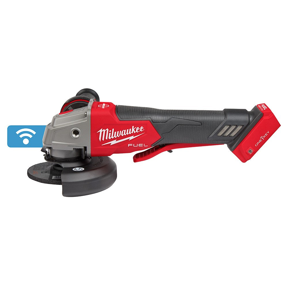 Milwaukee 2882-20 M18 FUEL™ 4-1/2/5 Braking Grinder w/ ONE-KEY™ Paddle Switch, No-Lock, Bare Tool