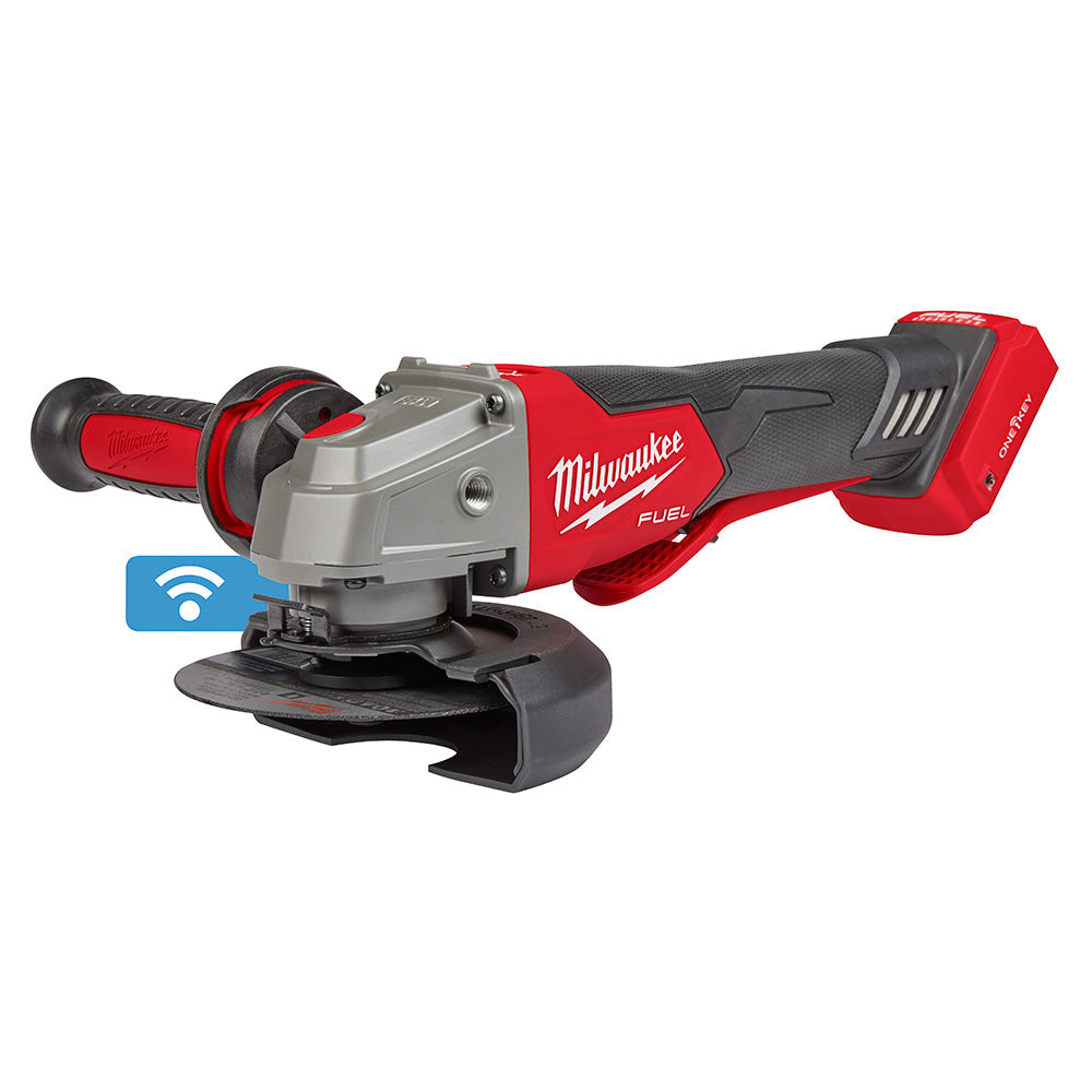 Milwaukee 2882-20 M18 FUEL™ 4-1/2 / 5 Braking Grinder w/ ONE-KEY™ Paddle Switch, No-Lock