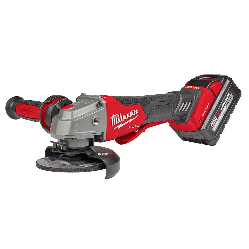 Milwaukee 2882-22 M18 FUEL™ 4-1/2/5 Braking Grinder w/ ONE-KEY™ Paddle Switch, No-Lock Kit