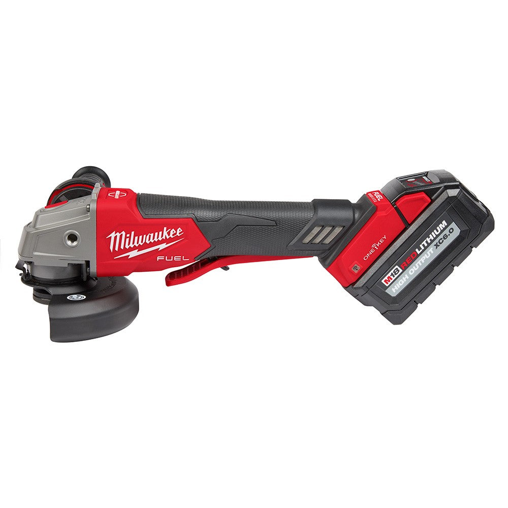 Milwaukee 2882-22 M18 FUEL™ 4-1/2/5 Braking Grinder w/ ONE-KEY™ Paddle Switch, No-Lock Kit