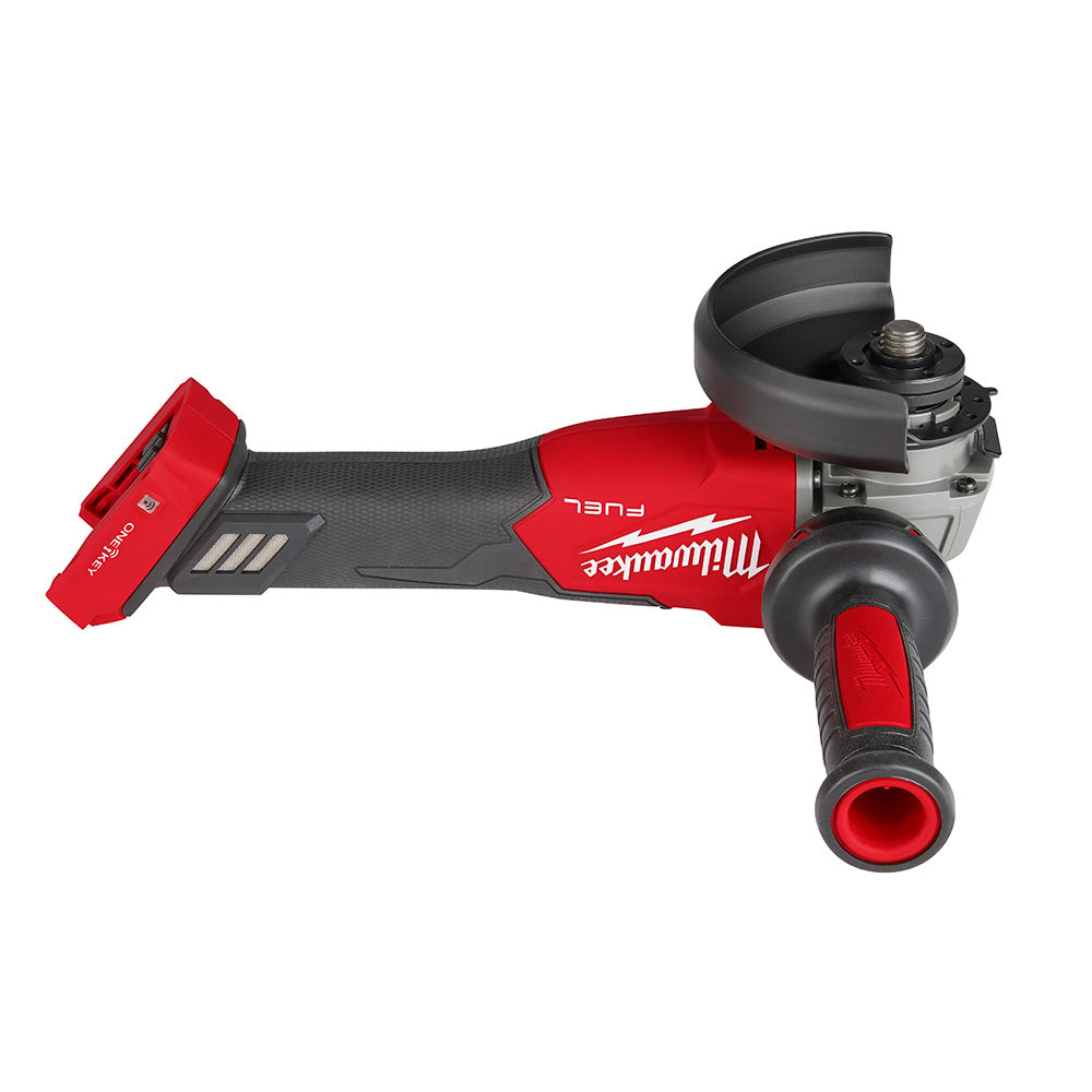 Milwaukee 2883-20 M18 FUEL™ 4-1/2 / 5 Braking Grinder w/ ONE-KEY™ Slide Switch, Lock-On