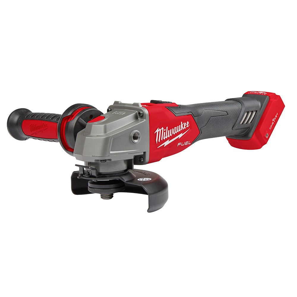 Milwaukee 2883-20 M18 FUEL™ 4-1/2/5 Braking Grinder w/ ONE-KEY™ Slide Switch, Lock-On, Bare