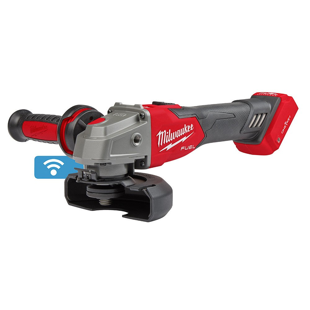 Milwaukee 2883-20 M18 FUEL™ 4-1/2/5 Braking Grinder w/ ONE-KEY™ Slide Switch, Lock-On, Bare