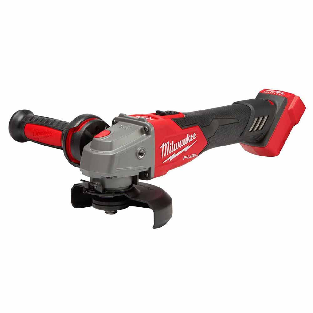 Milwaukee 2889-20 M18 FUEL™ 4-1/2 / 5 Variable Speed Braking Grinder, Slide Switch Lock-On