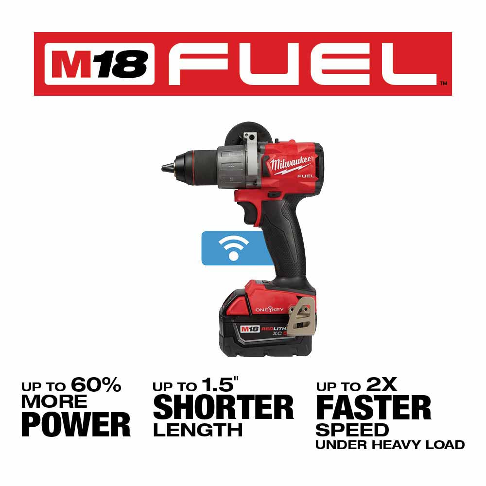 Milwaukee 2896-22 M18 FUEL Drywall Screw Gun / Impact Combo Kit with XC Batteries