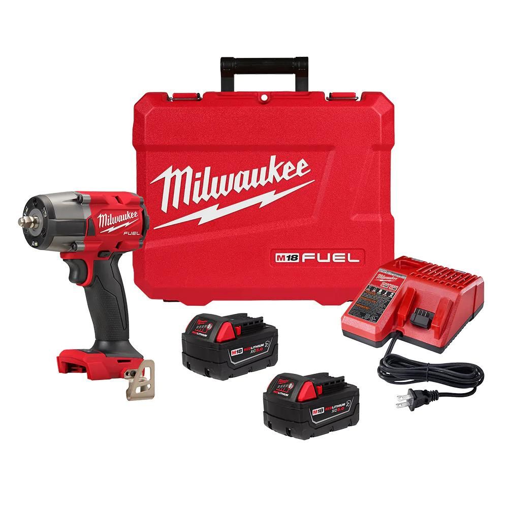 Milwaukee 2960-22R M18 FUEL 3/8 Mid-Torque Impact Wrench w/ Friction Ring Kit
