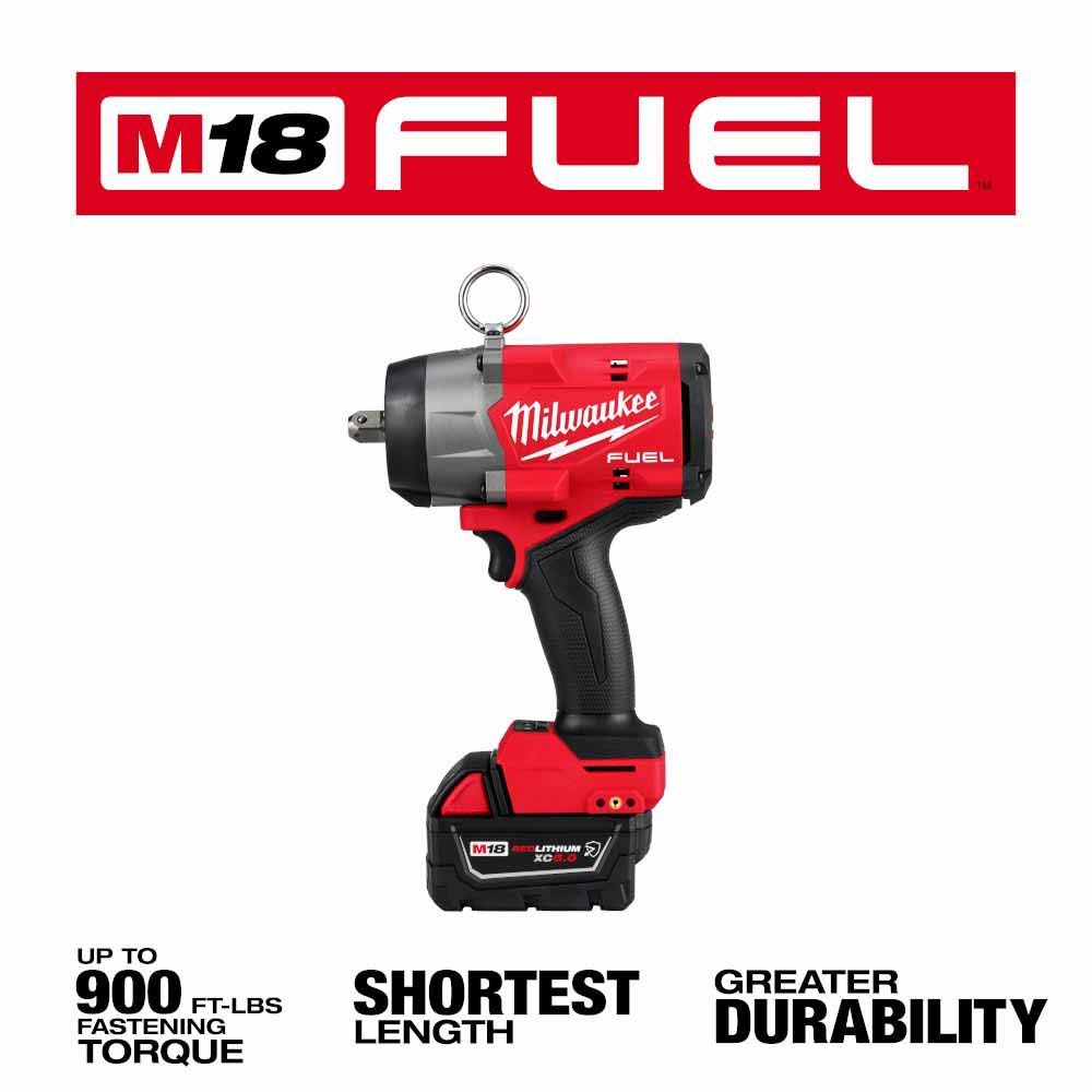 Milwaukee 2966-22 M18 FUEL 1/2 High Torque Impact Wrench w/ Pin Detent Kit