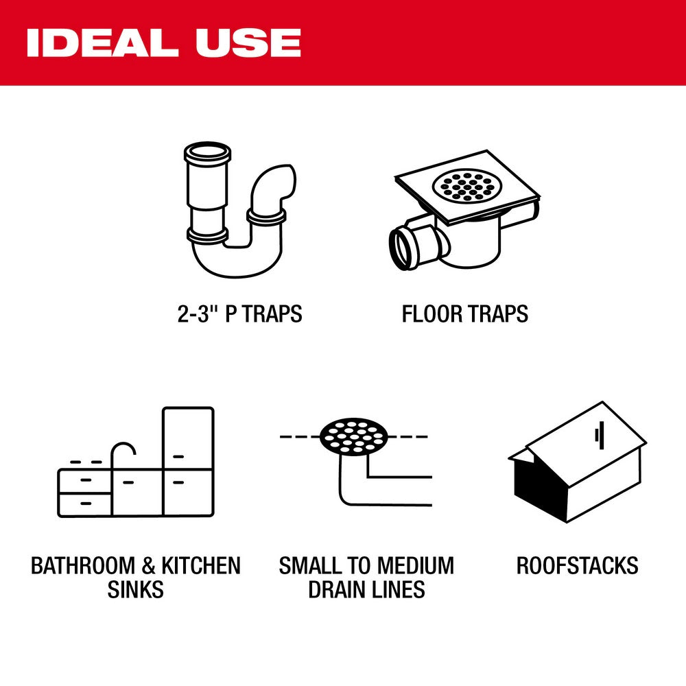 Milwaukee 2972-20 M18 100 Flexible Pipeline Inspection Reel