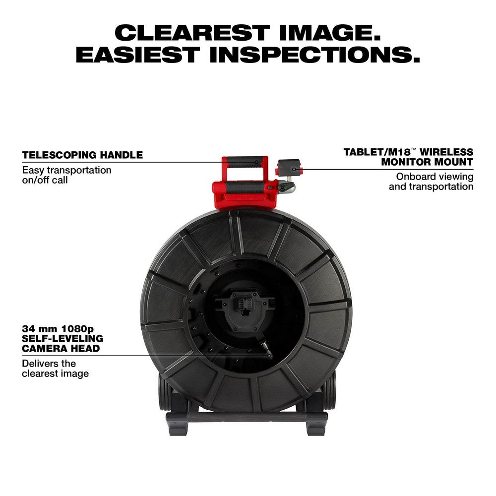 Milwaukee 2976-20 M18 325 Stiff Pipeline Inspection Reel