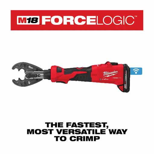Milwaukee 2978-22O M18™ FORCE LOGIC™ 6T Linear Utility Crimper Kit w/ O-D3 Jaw