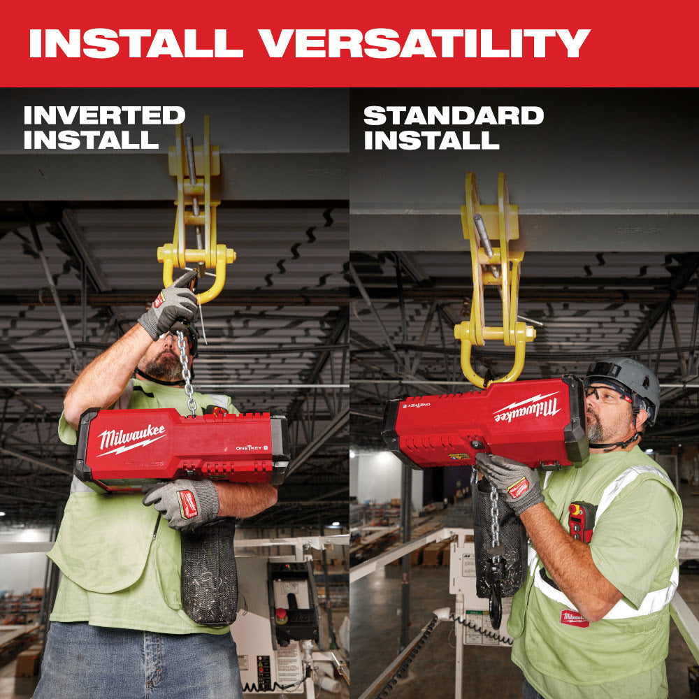 Milwaukee 2983-22HD M18 Compact 1 Ton Chain Hoist w/ One Key
