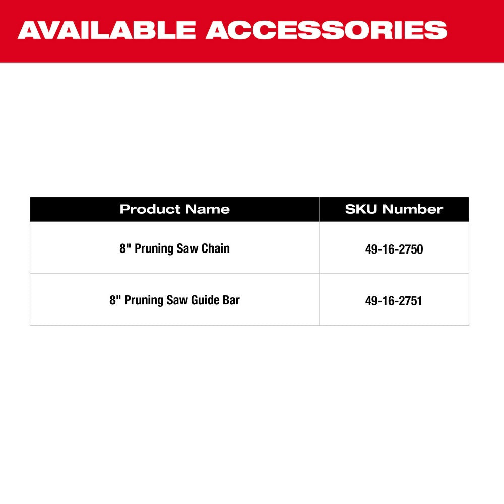 Milwaukee 3004-20 M18 Fuel Hatchet 8 Pruning Saw