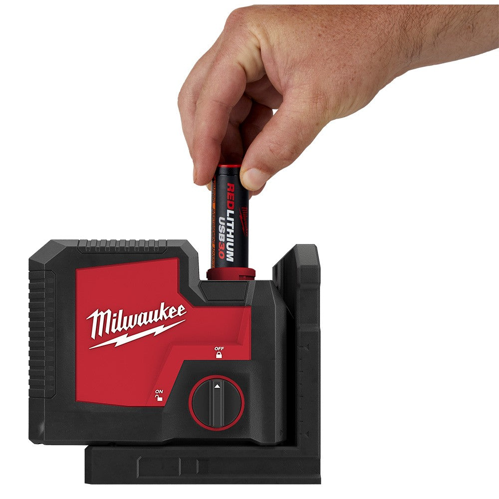Milwaukee 3510-21 USB Rechargeable Green 3-Point Laser