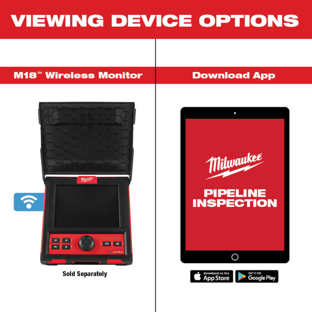 Milwaukee 3972-22 M18 100 Flexible Modular Pipeline Inspection System