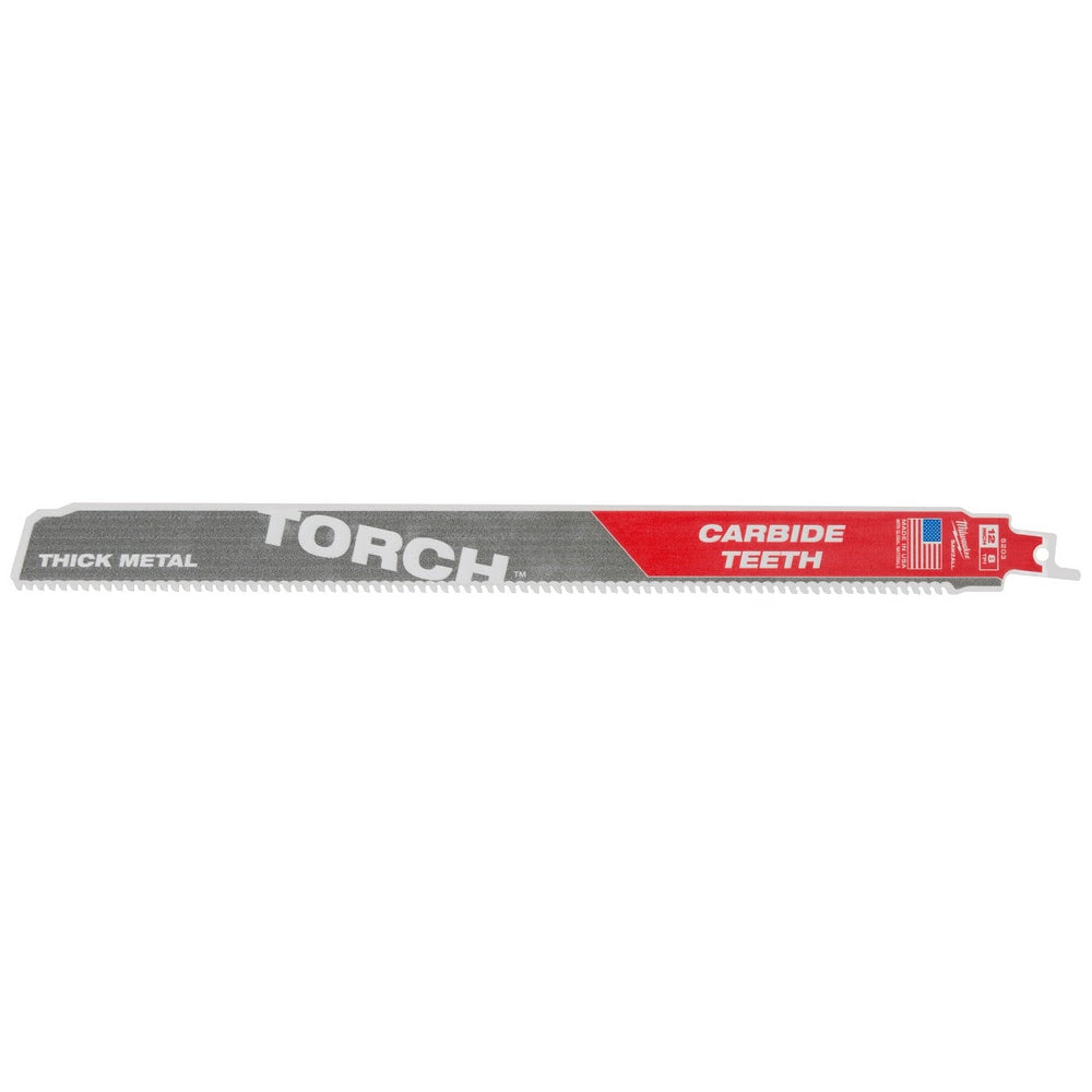Milwaukee 48-00-5503 12” 7TPI The TORCH™ with Carbide Teeth SAWZALL® Blade 5Pk