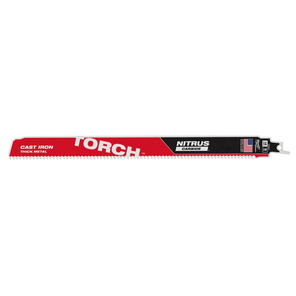 Milwaukee 48-00-5563 12” 7TPI The TORCH™ with NITRUS Carbide™ for Cast Iron SAWZALL® Blade 5Pk