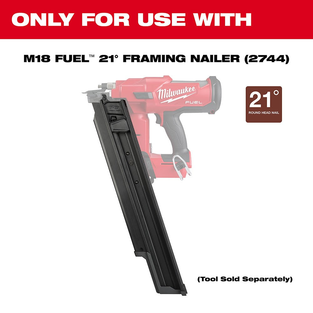Milwaukee 48-08-2744 21 Degree Framing Nailer Extended Capacity Magazine