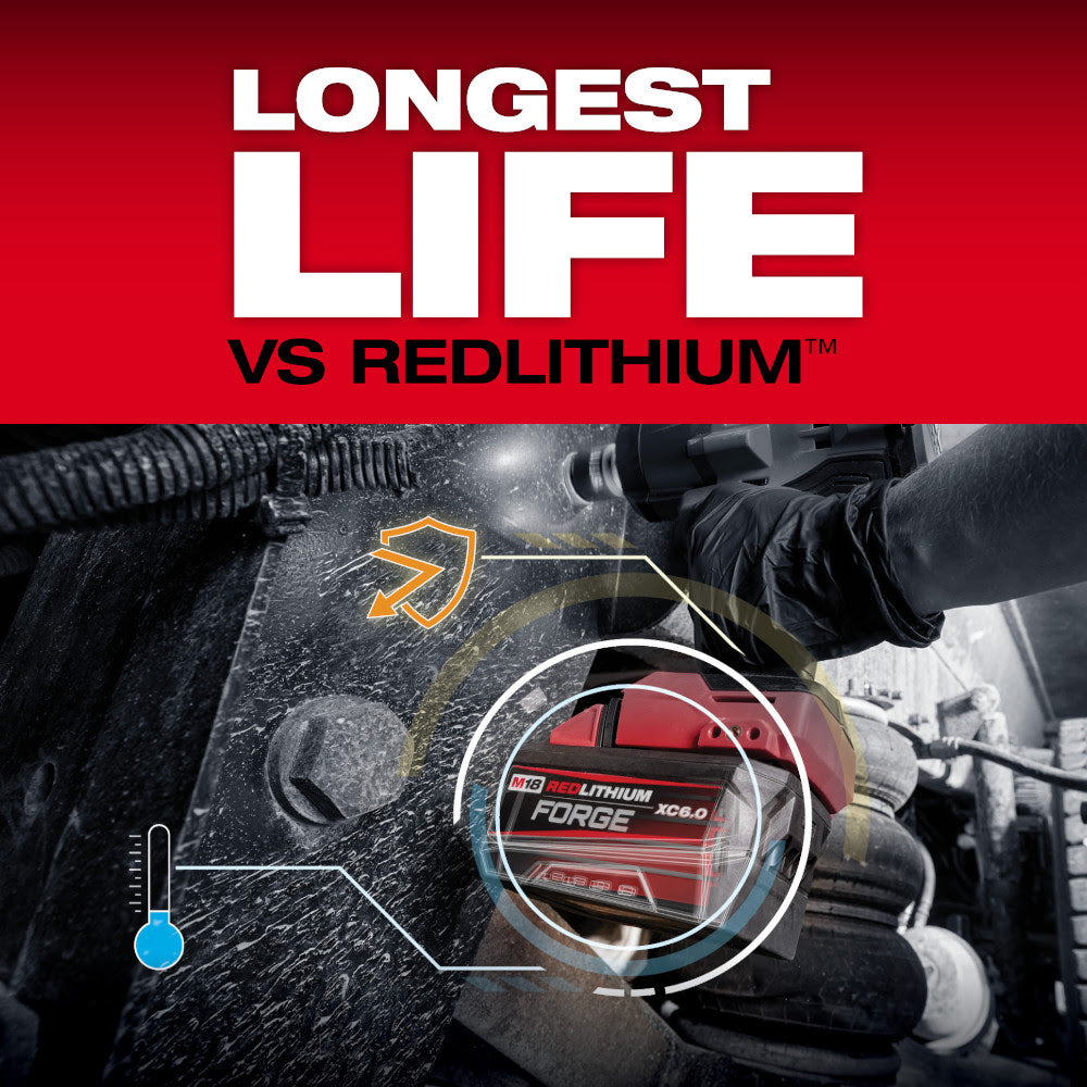 Milwaukee 48-11-1861 M18 REDLITHIUM FORGE XC6.0 Battery Pack