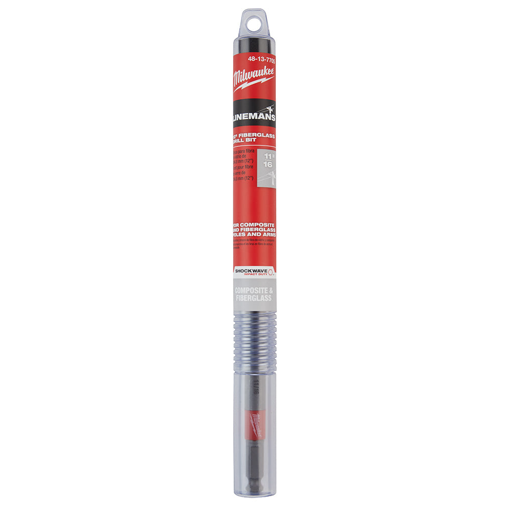 Milwaukee 48-13-7705 11/16 x 12 Shockwave™ Impact Duty™ Linemans Fiberglass Drill Bit