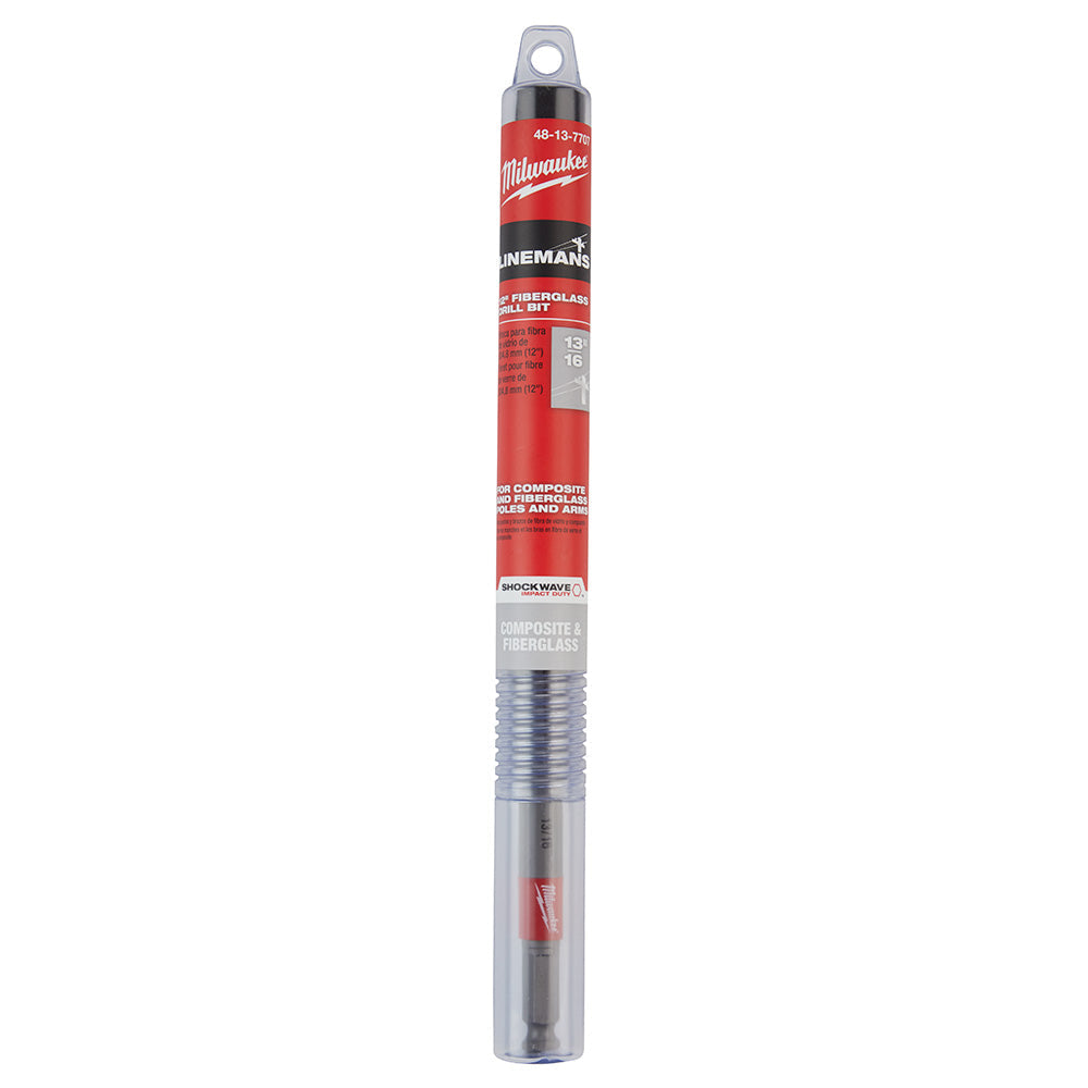 Milwaukee 48-13-7707 13/16 x 12 Shockwave™ Impact Duty™ Linemans Fiberglass Drill Bit