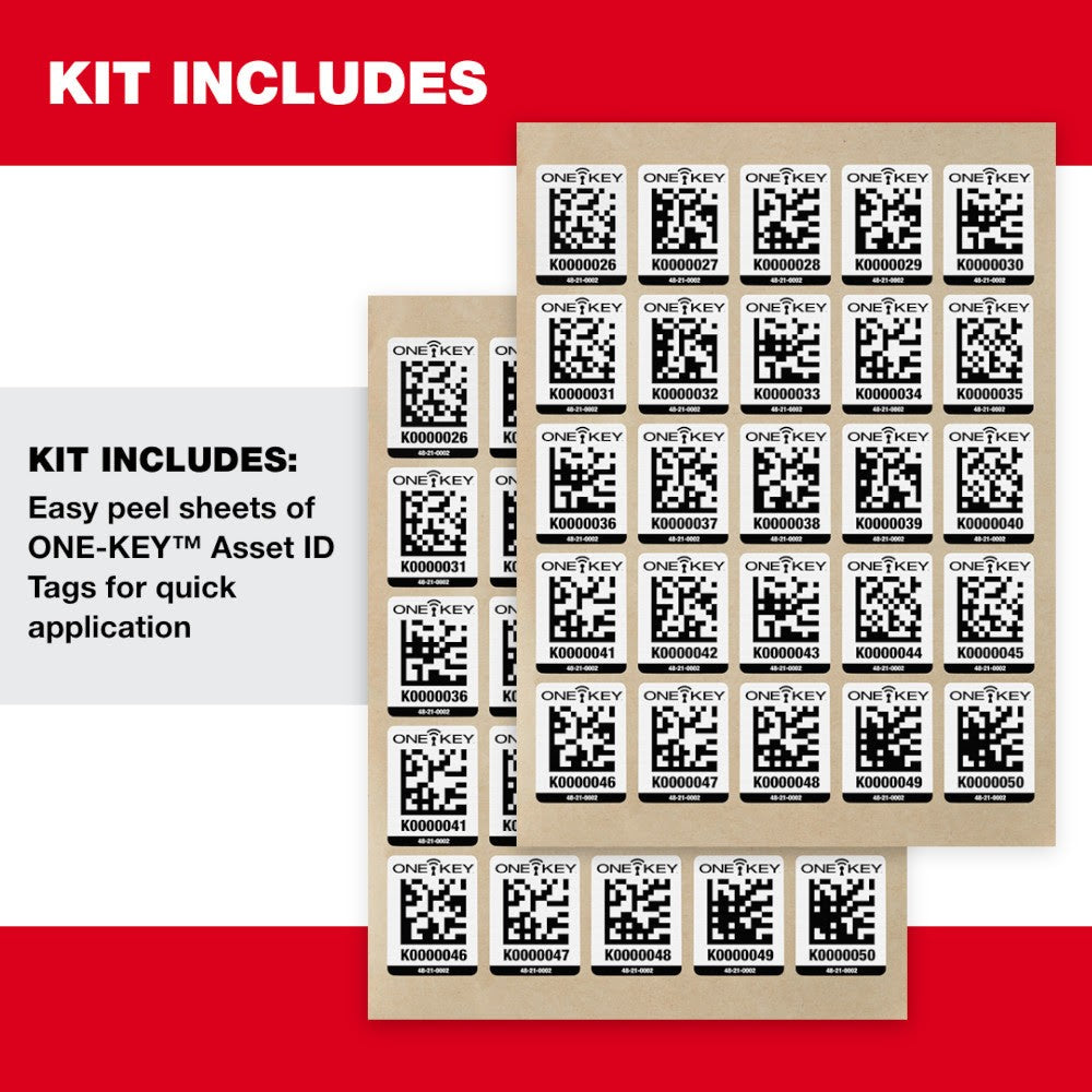 Milwaukee 48-21-0002 ONE-KEY™ Asset ID Tag – Lg. Plastic Surface