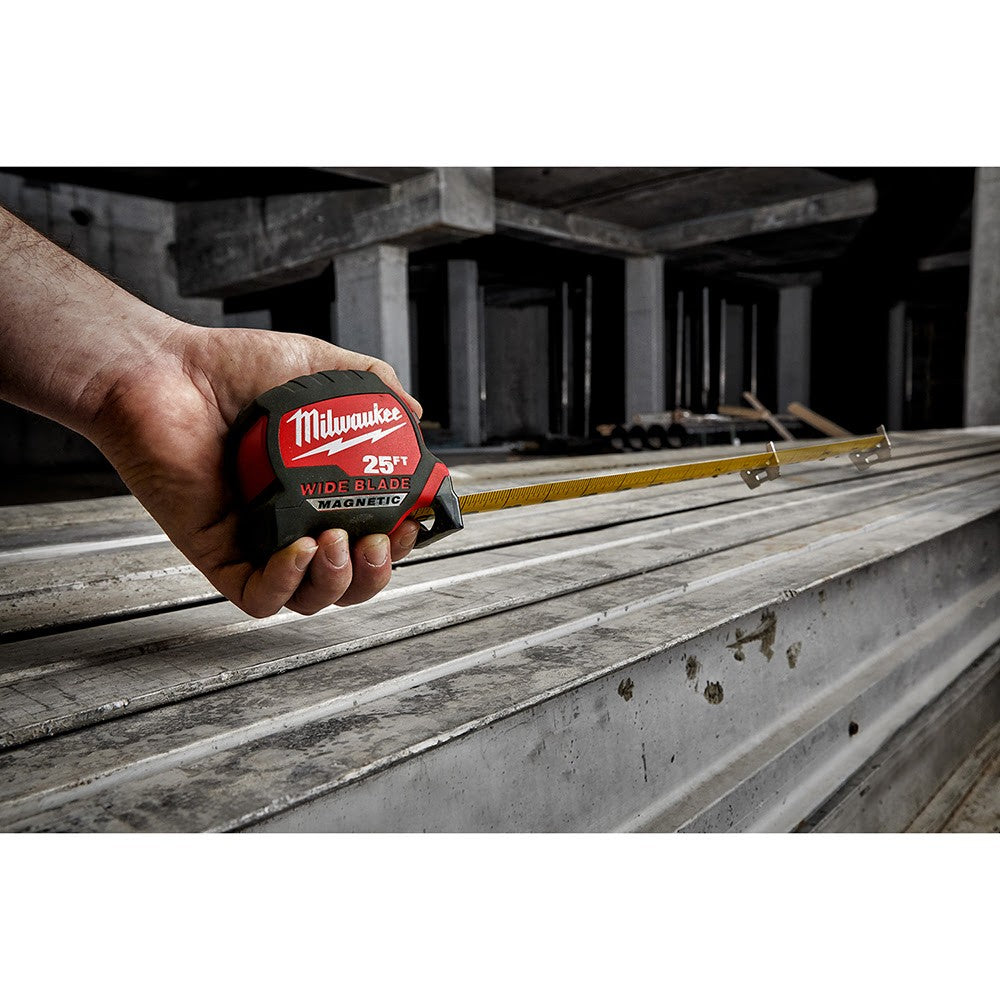 Milwaukee 48-22-0225M 25 Wide Blade Magnetic Tape Measure