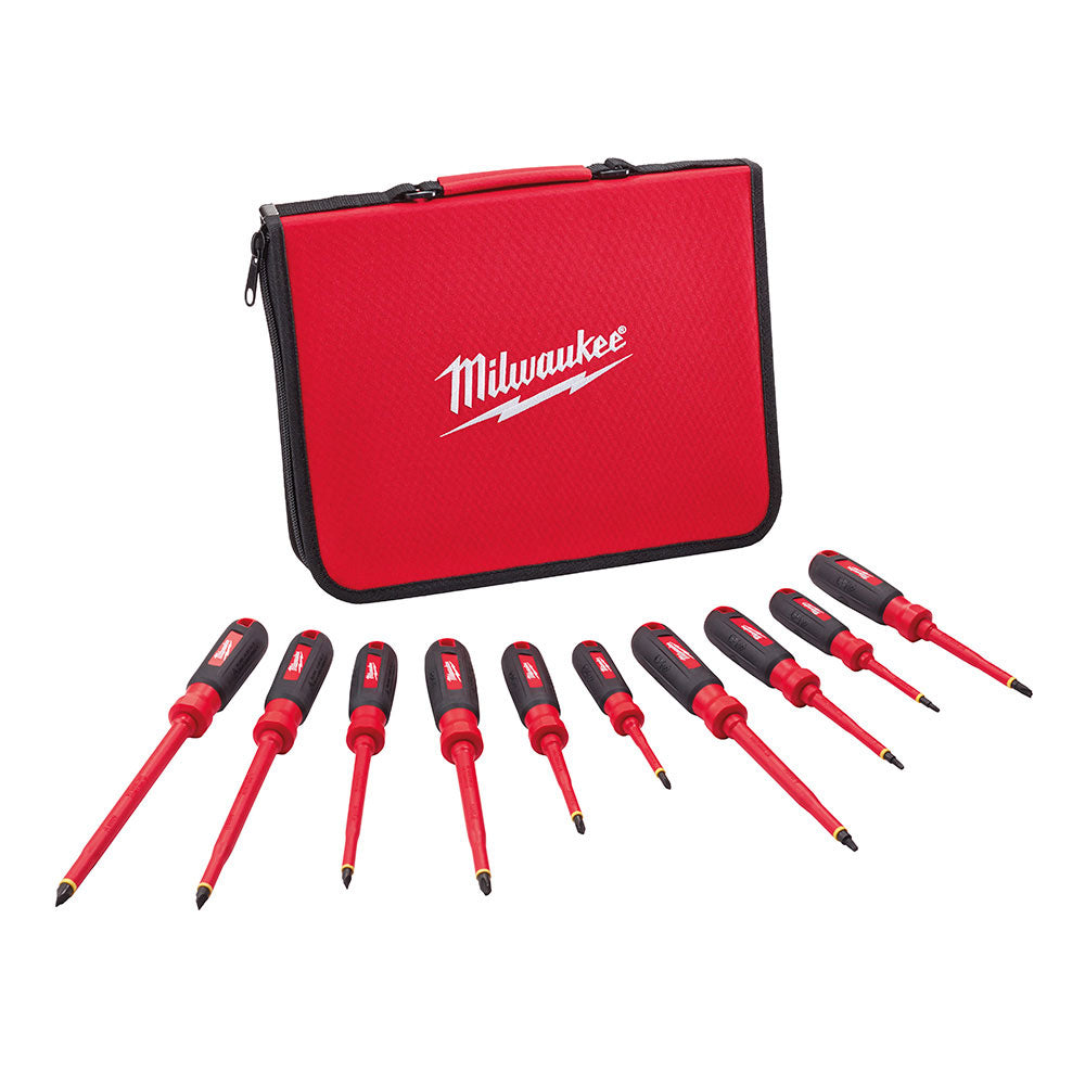 Milwaukee 48-22-2210 10Pc 1000V Insulated Screwdriver Set w/ EVA Foam Case