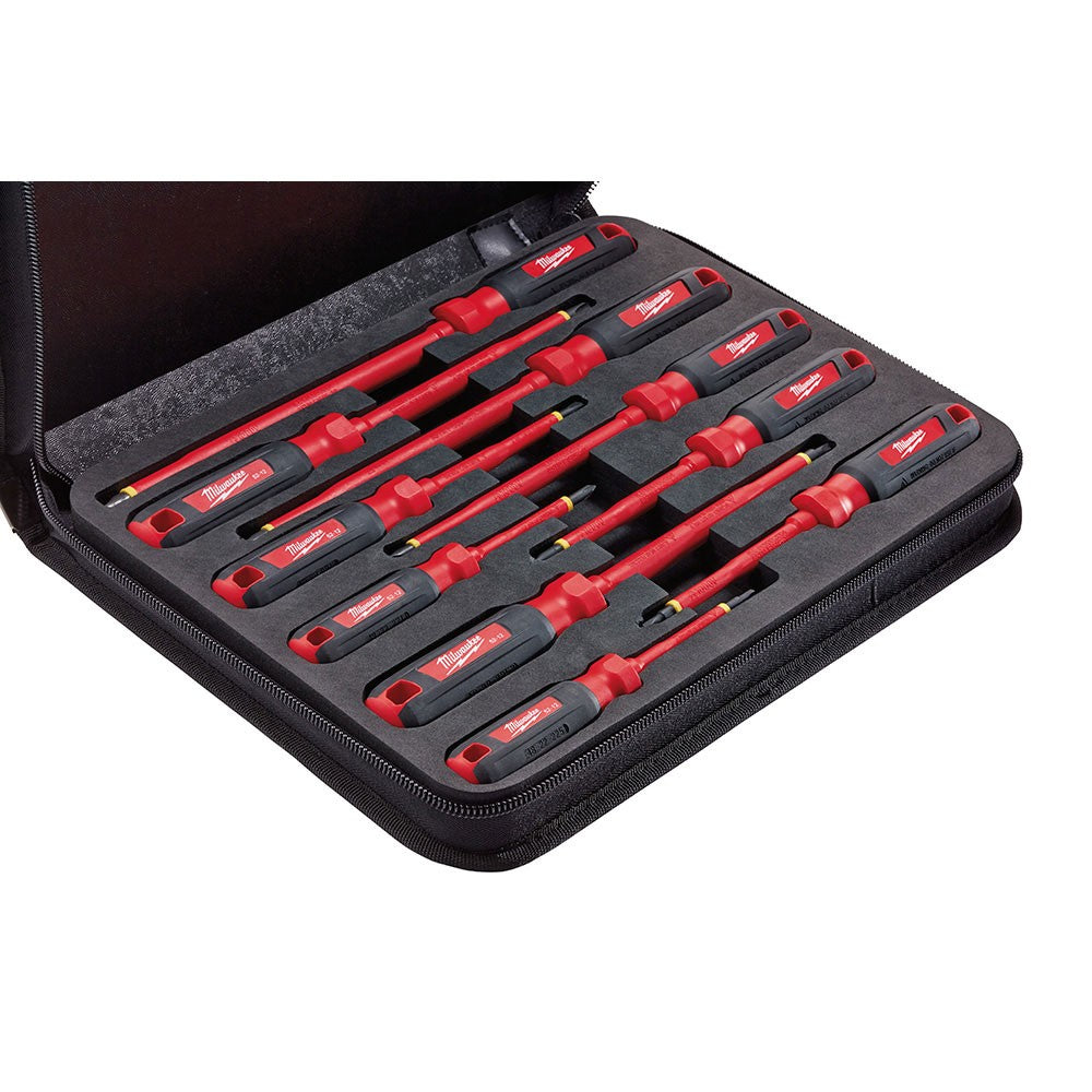 Milwaukee 48-22-2210 10Pc 1000V Insulated Screwdriver Set w/ EVA Foam Case
