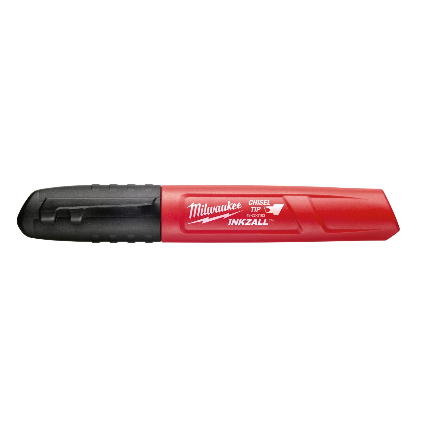 Milwaukee 48-22-3130 INKZALL Black Chiesel Tip Markers